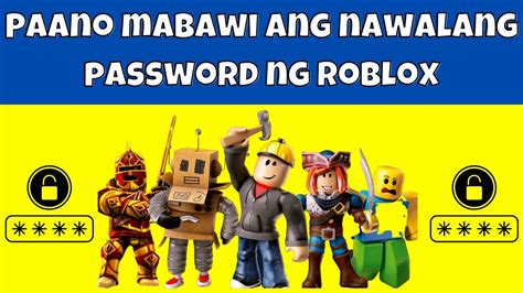 Paano mabawi ang password ng Roblox ️.